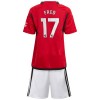 Conjunto (Camiseta+Pantalón Corto) Manchester United Fred 17 Primera Equipación 23-24 - Niño